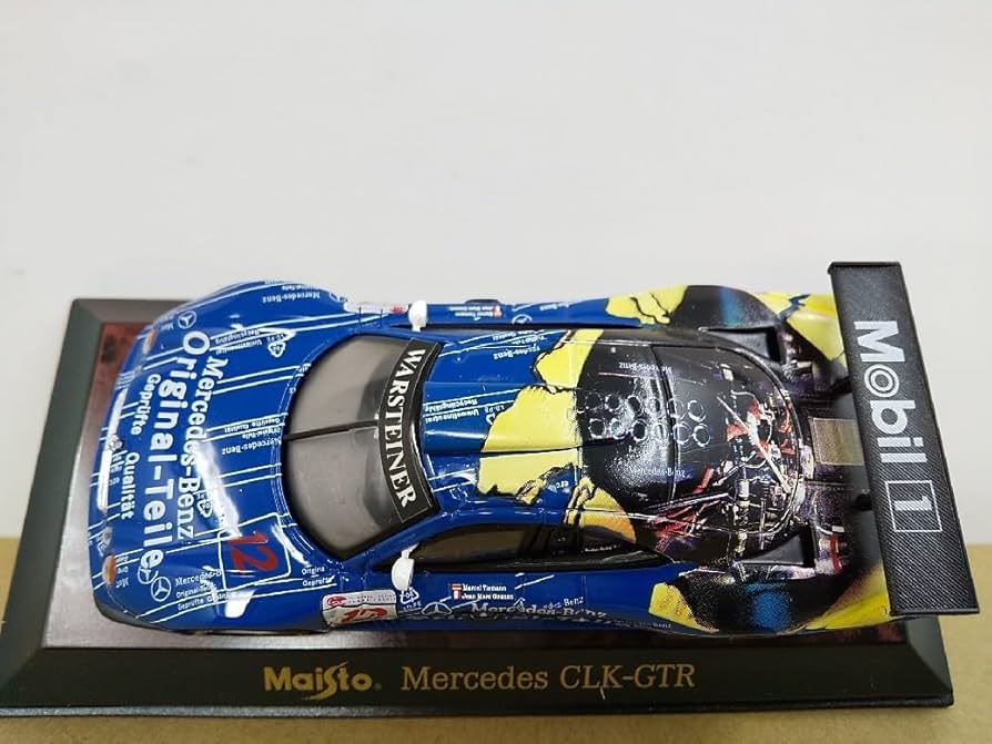 Amazon | □ マイスト 1/43 Mercedes-Benz CLK-GTR ブルー